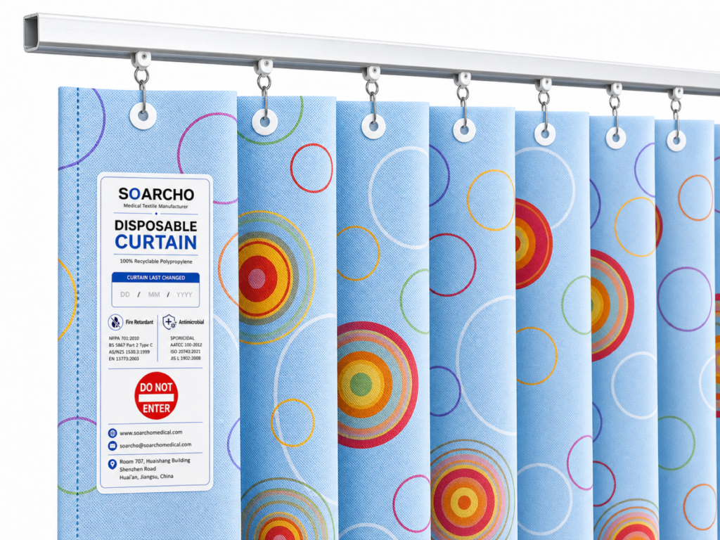 Antimicrobial & Flame Retardant Disposable Curtain